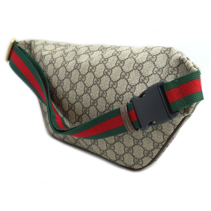 Gucci GG Supreme Courier Body Bag Beige 529711 Preowned Unisex