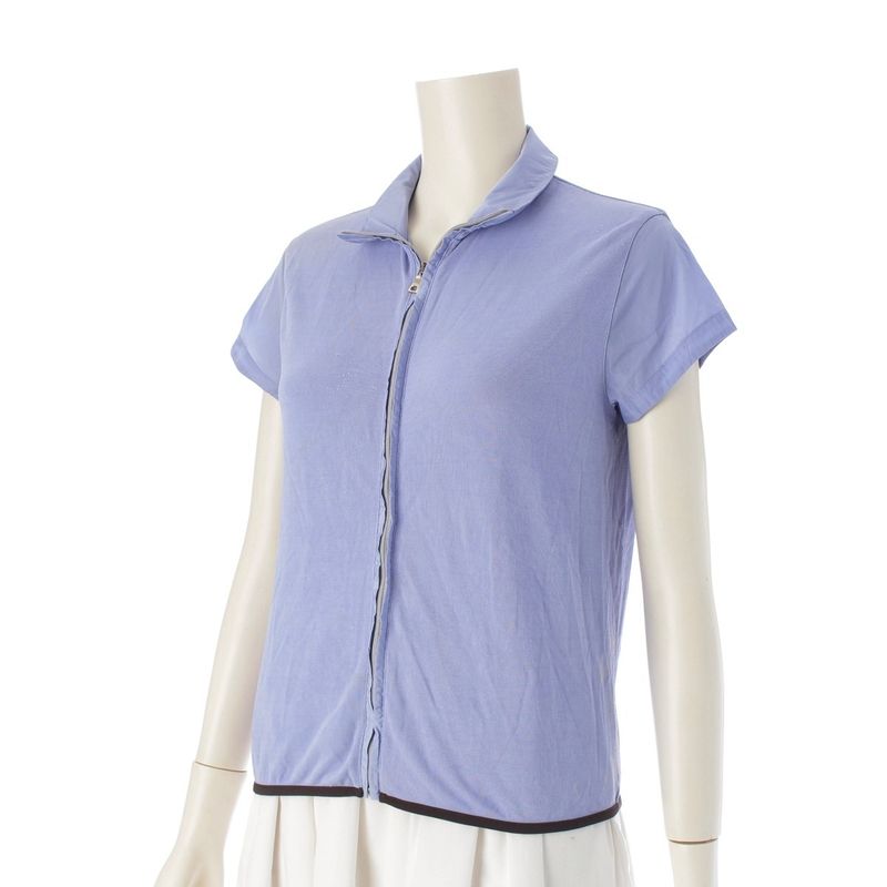 Prada Sport Archive Short Sleeve Cut Nylon Jacket Outerwear Tops Light Blue S