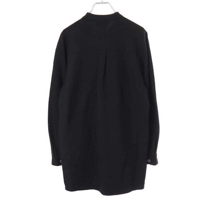 Chanel Flower Patch Pullover Wool Felt Shirt Top P52071k06688 Black 38