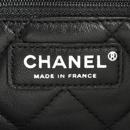Chanel Matelasse Backpack Black Silver Hardware Drawstring Coco Mark