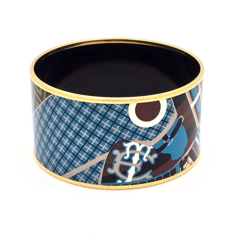 Hermes Emailles TGM Bangle Bracelet Approx 195cm (768in) Around The Wrist Horse