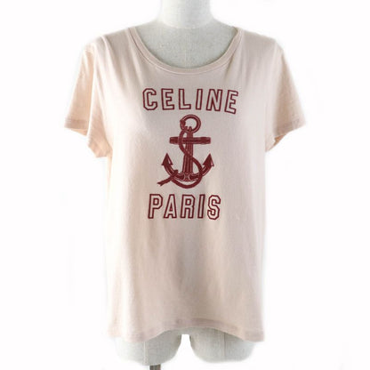 Celine 21SS 2x586114l 100% Cotton Anchor Logo Crew Neck Short Sleeve T-shirt