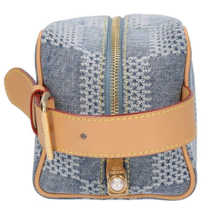 Louis Vuitton Rocker Topkid Damier Allover Denim Handbag Men's