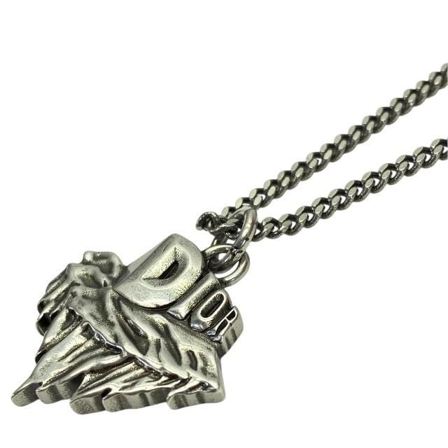 Christian DIOR Necklace Astero Motif Metal Silver