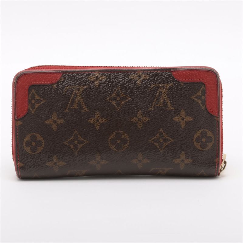 Louis Vuitton Monogram Zippy Wallet Retiro Round Zip Wallet Long Wallet M61854