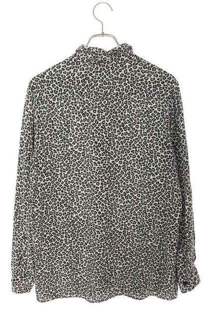 Celine 2c268900h Hawaiian Loose Leopard Print Long Sleeve Shirt Men 38