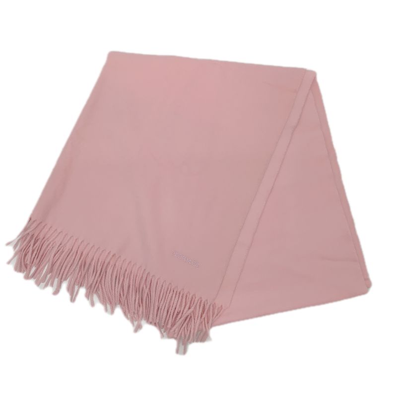 Hermes Scarf Scarf Large Size 100% Luxury Cashmere Fringe Pink