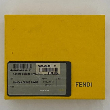 Fendi Card Case Ec22688 Black Micro Zucca