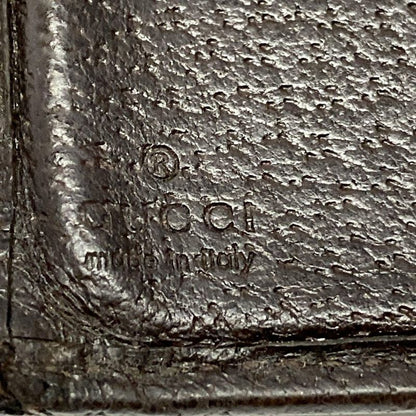 Gucci Bifold Wallet In GG Pattern 04862 Beige And Dark Brown Leather