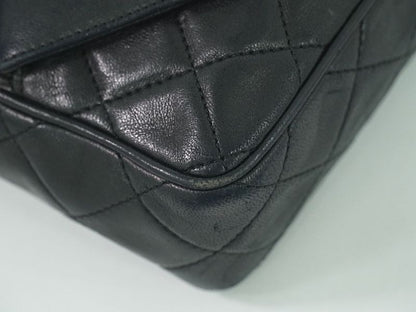 Authentic Chanel Coco Mark Matelasse Tassel Chain Shoulder Bag Pochette