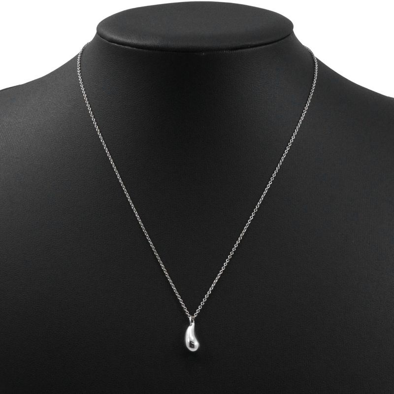 Tiffany & Co Teardrop Elsa Peretti 925 Silver Ladies 3.0g Necklace