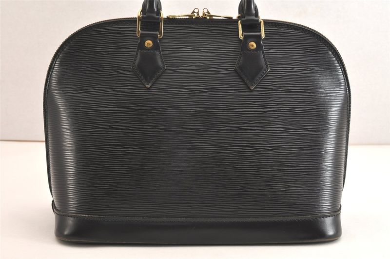 Louis Vuitton Epi Alma PM Handbag Black M40302 LV 2956n