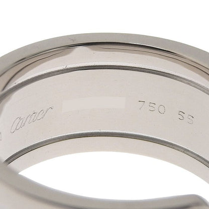 Cartier C2 Diamond Ring 18K White Gold 750 White Gold Diamond #55 Size 15