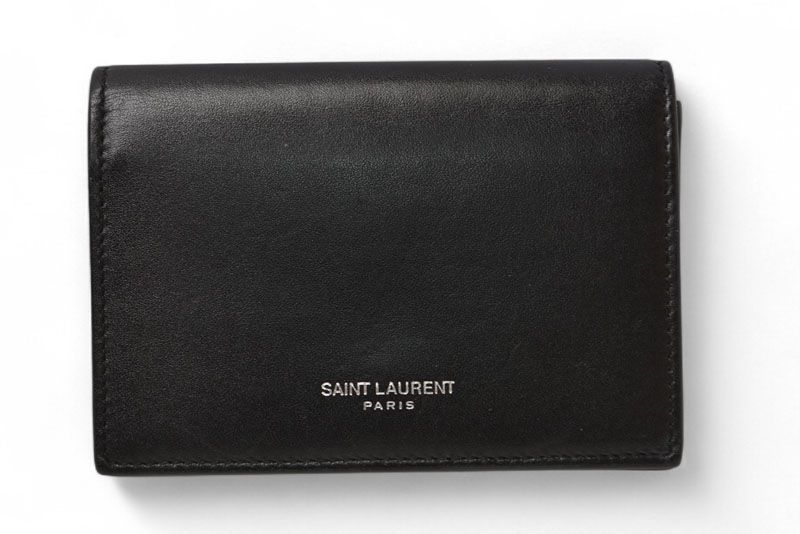 Saint Laurent Coin Case Card Case Saint Laurent Business Card Holder Black