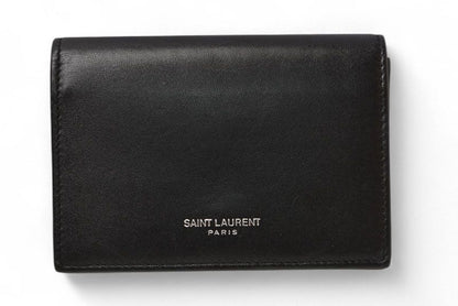 Saint Laurent Coin Case Card Case Saint Laurent Business Card Holder Black
