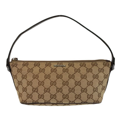 Gucci Sherry Line Beige Silver Hardware GG Canvas 141809 Handbag Accessory