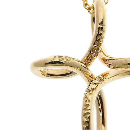 Tiffany & Co Infinity Cross Necklace 18K Yellow Gold 750 Yellow Gold 40.5cm