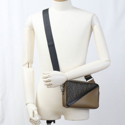 Fendi Camera Case Diagonal 7m.0286 Shoulder Bag Leather PVC Men's