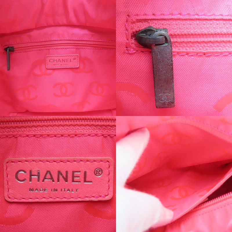 Chanel Tote Bag A25167 Cambon Line Medium Leather Black Silver Hardware 8 Unit