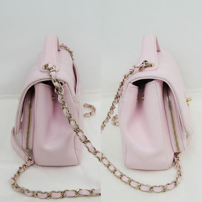 Chanel Business Affinity A93607 Pink Matelasse Caviar Hand Shoulder Bag