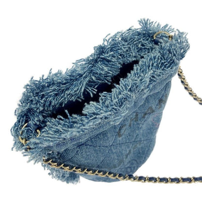 Chanel Ap2603 Denim Matelasse Mini Bucket Chain Shoulder Bag 456034 Shoulder Bag