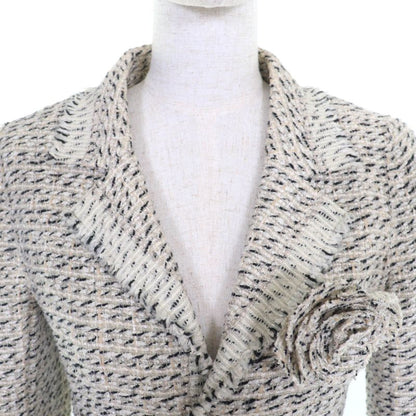 CHANEL Vintage 04A P23949/p23976 Tweed Jacket + Skirt Setup Suit With
