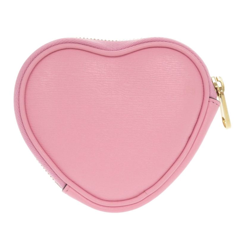 Gucci X Bananya Heart Shape 701062 Leather Pink Coin Case 0415 Gucci