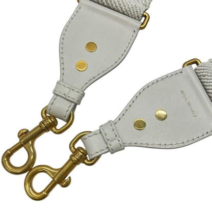 Christian Dior Bag Strap Replacement Shoulder Strap Small Leather White Gold