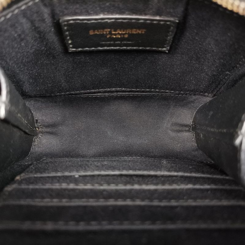 Yves Saint Laurentyves Saint Laurentmonogram Black Lambskin 554075 Ysl5540751216