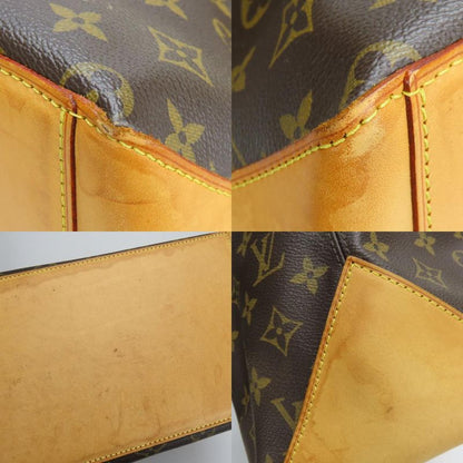 Louis Vuitton Tote Bag Cabas Mezzo M51151 Monogram Nubuck Leather Brown Gold