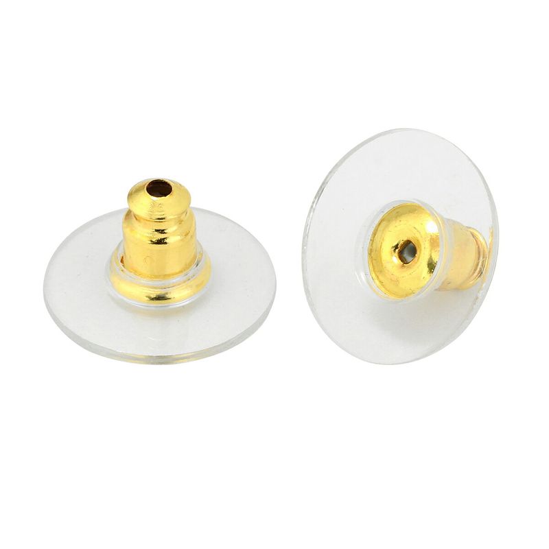 Chanel Earrings Stud Earrings Gold/pink