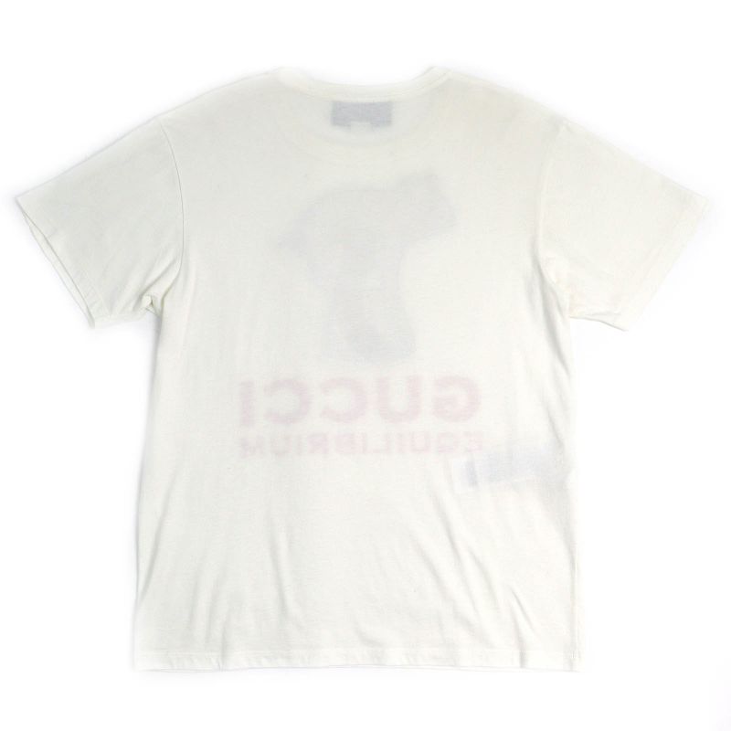 Gucci 615044 100% Cotton Equilibrium Pig Embroidery Crew Neck Short Sleeve
