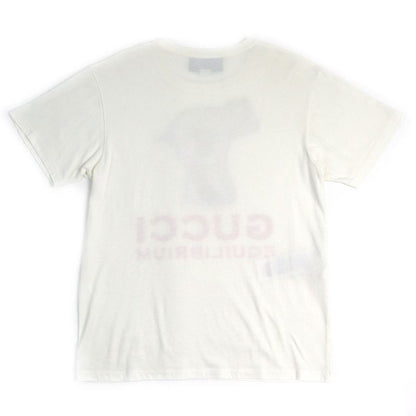 Gucci 615044 100% Cotton Equilibrium Pig Embroidery Crew Neck Short Sleeve