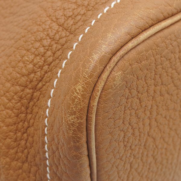 Hermes Tote Bag Garden Party PM Negonda Gold Silver Hardware Brown Sold Goods