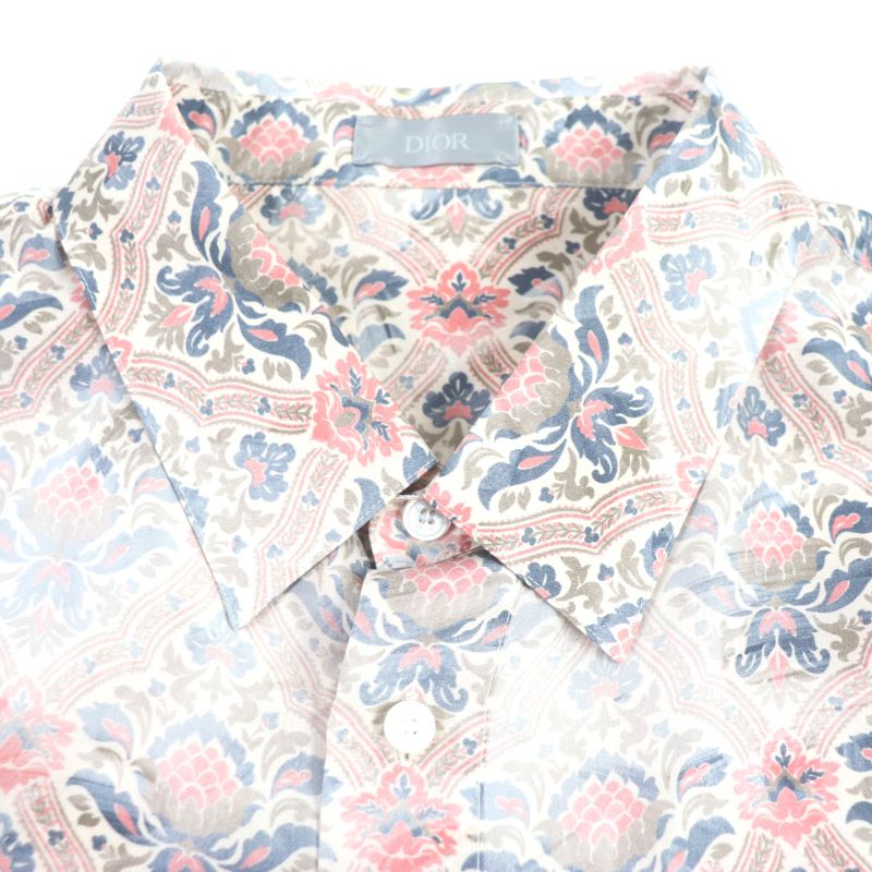 DIOR Homme 21SS 183c511a5135 Amoako Boafo 100% Silk Allover Pattern Logo