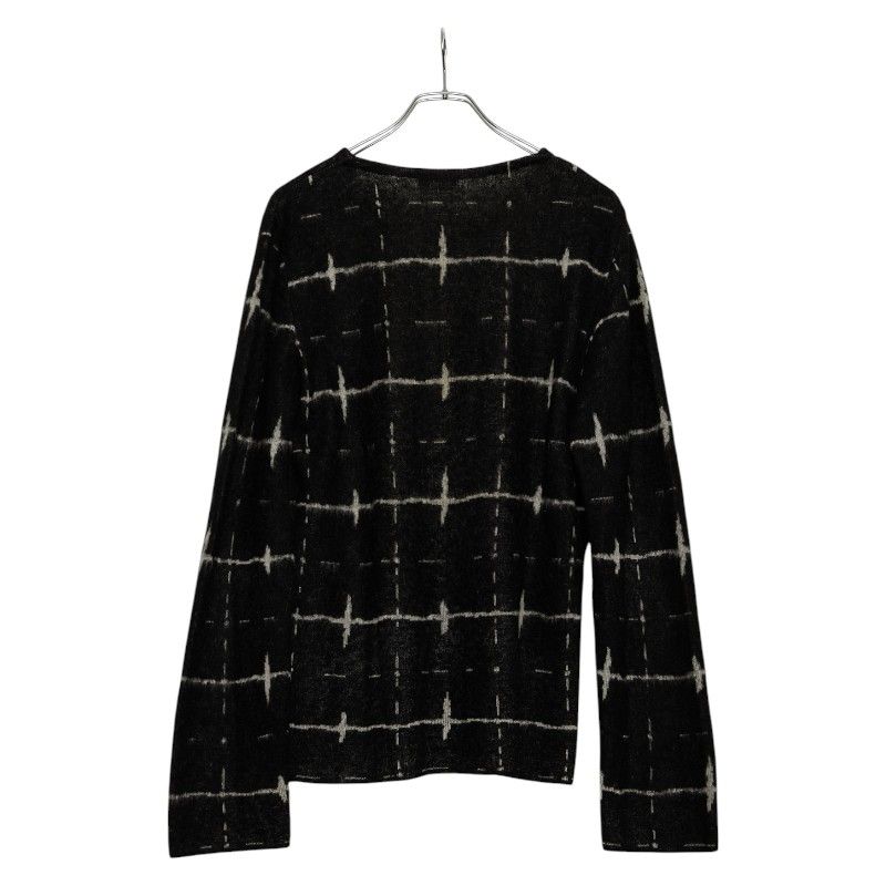 Saint Laurent 16AW Eddy Period Knitted Sweater Size: L 459944 Black Wool Mohair