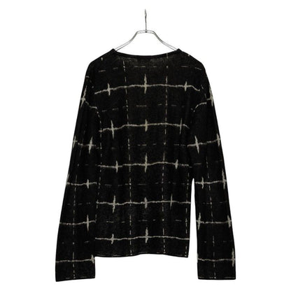 Saint Laurent 16AW Eddy Period Knitted Sweater Size: L 459944 Black Wool Mohair