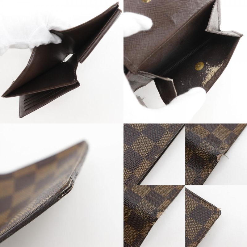 Louis Vuitton Portefeuille Florine N60011 Damier Canvas Brown Ri1186 Men's