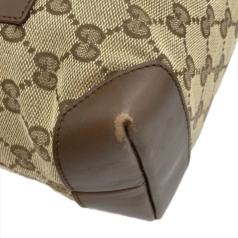 Gucci Tote Bag GG Canvas Leather Beige 019 0402 Women