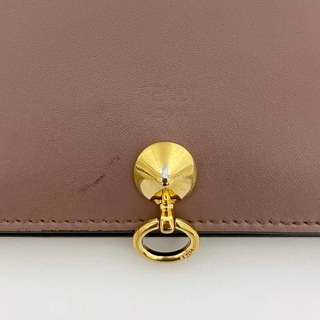 Fendi Bifold Wallet Pink Beige Bytheyard 8m0387 Wallet