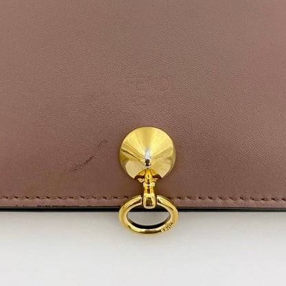 Fendi Bifold Wallet Pink Beige Bytheyard 8m0387 Wallet