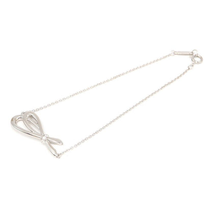 Polished Tiffany & Co Tiffany & Co Bow Bracelet White 750 Total Length: Approx