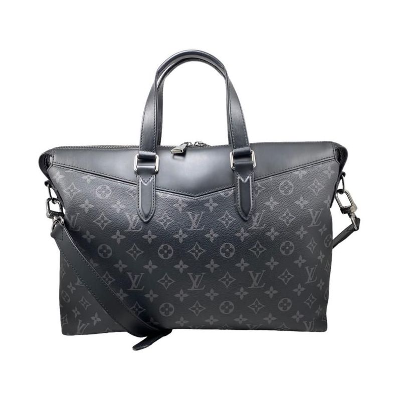 Louis Vuitton Tote Shoulder Bag Briefcase Explorer M40566 Monogram Eclipse