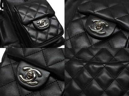 Chanel Cambon Line Multi Pocket Boston Bag Calfskin Black Pink — view 5