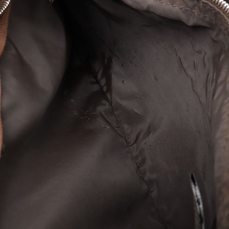 Hermes Acapulco PM Tote PM Tote Handbag Nylon Leather Brown