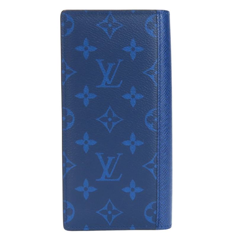 Louis Vuitton Long Wallet Portefeuille Brazza M30297 Taiga Llama Taiga Monogram