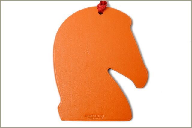 Hermes Bag Charm Hermes Samarkand Pink Orange Key Holder Horse