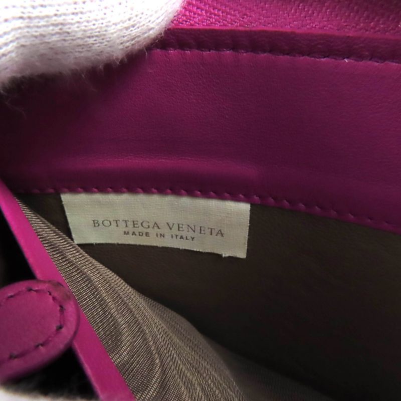 Bottega Veneta 114076 Intrecciato Round Zip Leather Long Wallet