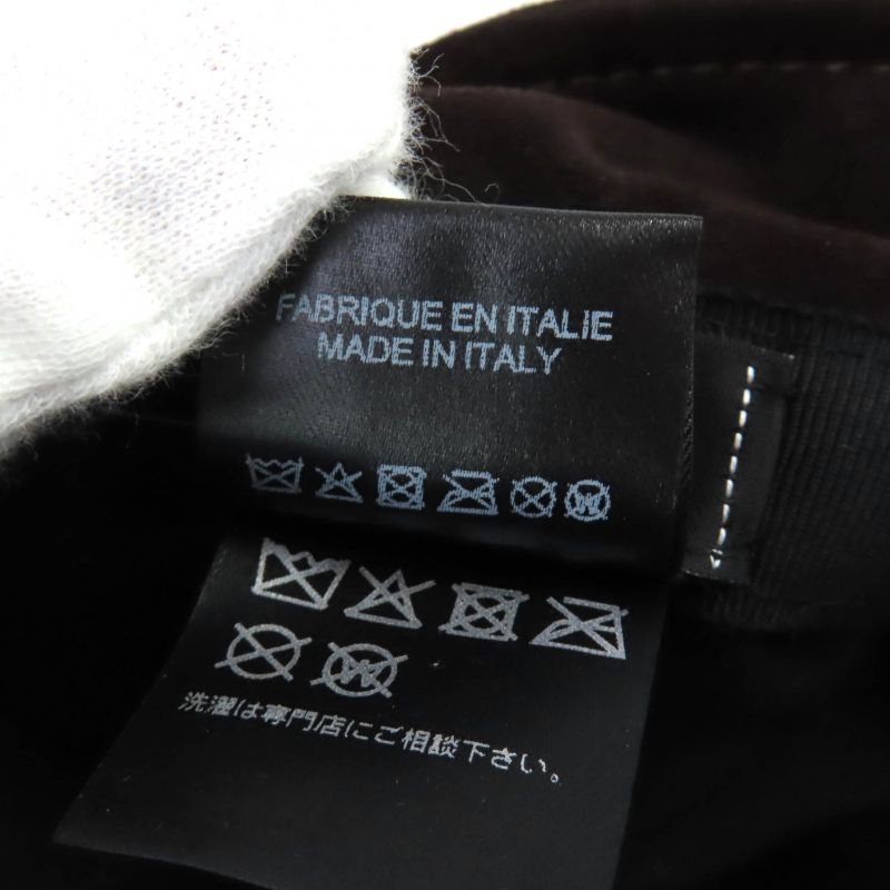 CHANEL 23AW Goatskin Bucket Hat With Coco Mark Hardware Hat Brown M With Box