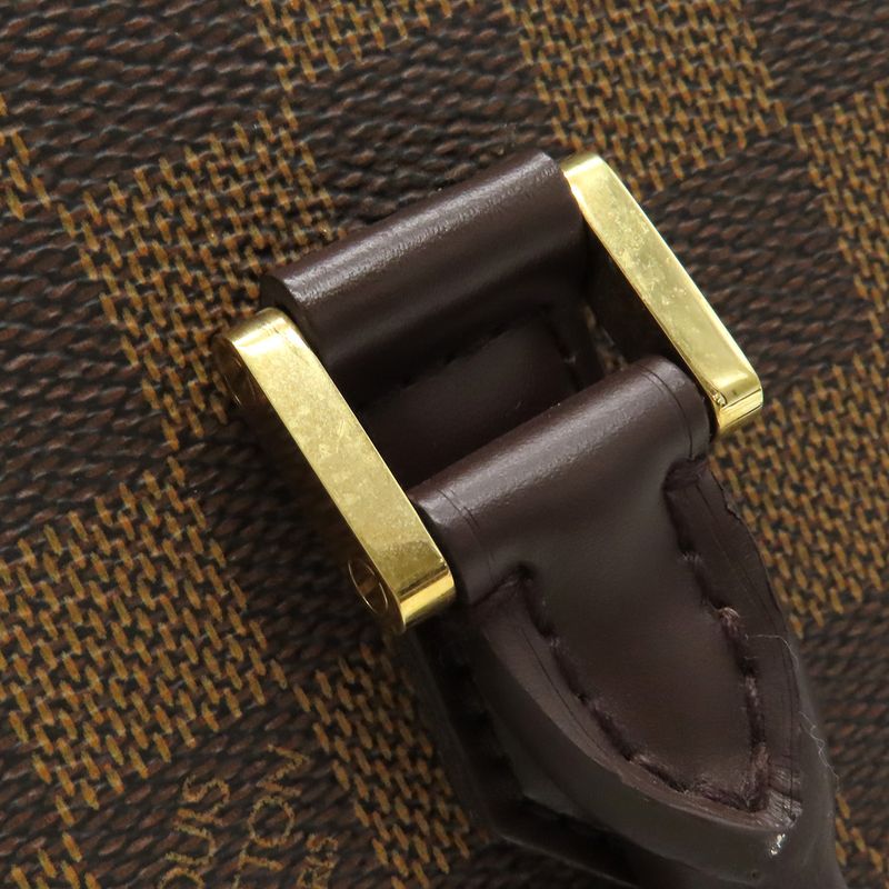 Louis Vuitton Venice PM Tote Bag Damier Canvas Damier Ebene Gold Hardware Brown